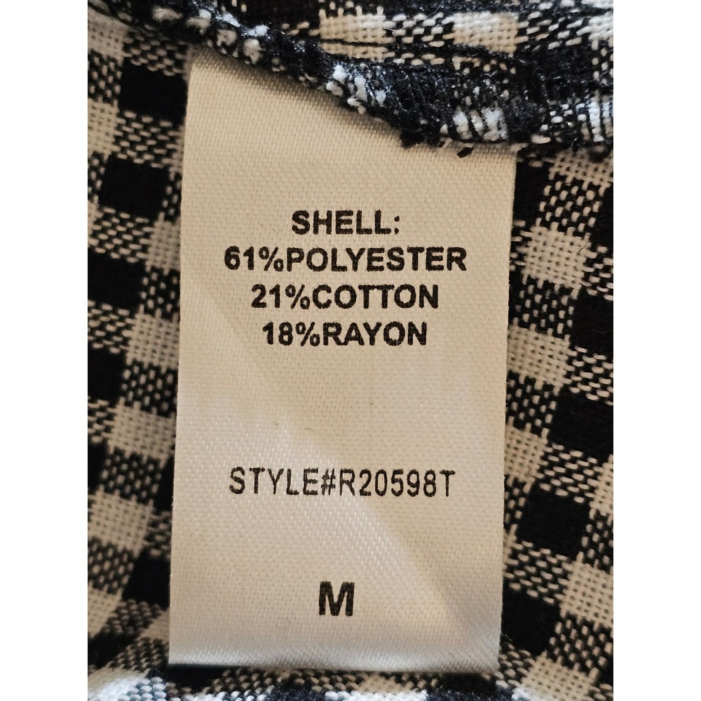 Pomander Place Tuckernuck Womens Abigail Black White Gingham Dress Medium - Picture 5 of 5